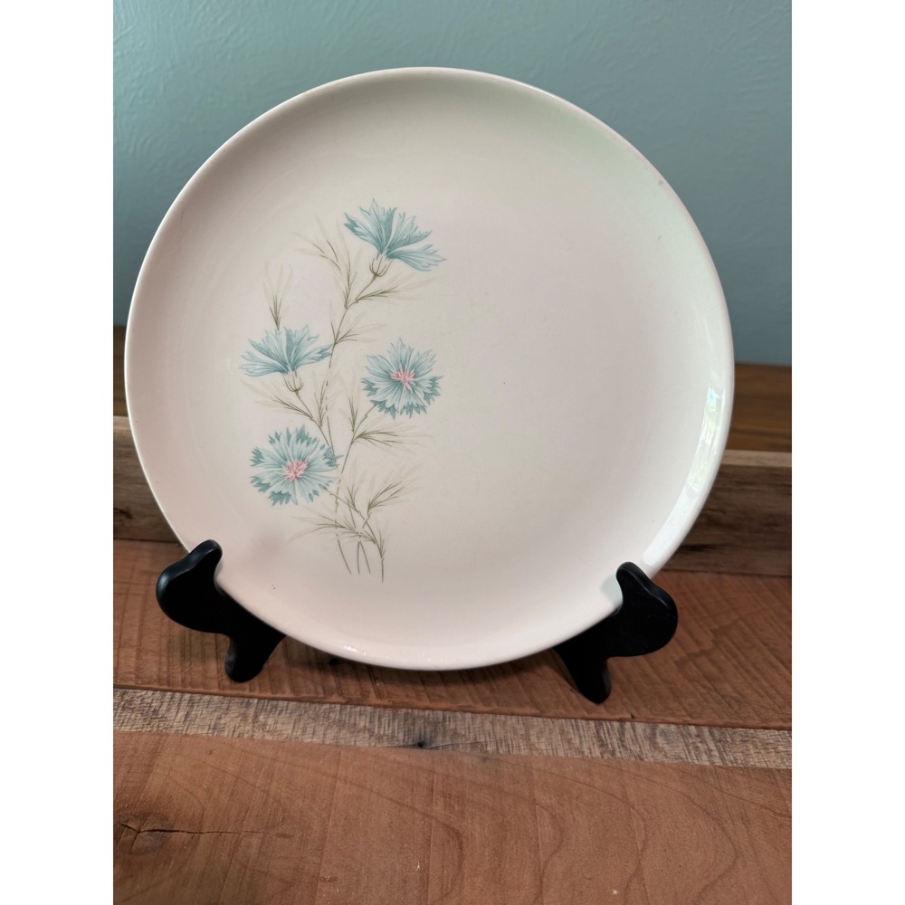 Taylor Smith & Taylor Ever Yours Boutonniere Dinner Plate Blue Floral 10.25"